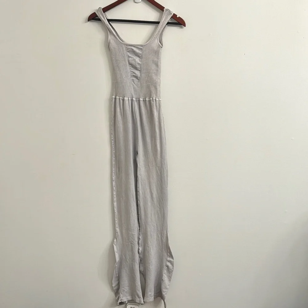 Free People Movement Good Karma Flare One-piece Ice Grey xs/s